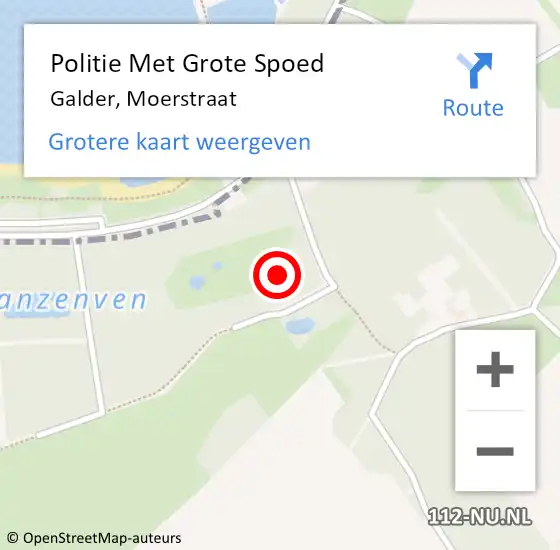 Locatie op kaart van de 112 melding: Politie Met Grote Spoed Naar Galder, Moerstraat op 5 mei 2024 01:28