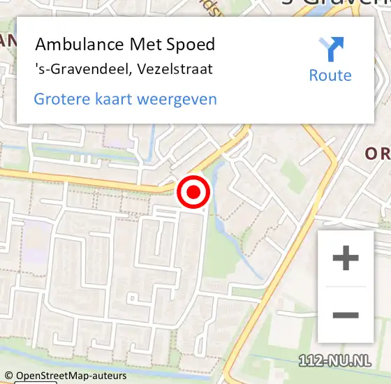 Locatie op kaart van de 112 melding: Ambulance Met Spoed Naar 's-Gravendeel, Van Groningenstraat op 5 mei 2024 02:50