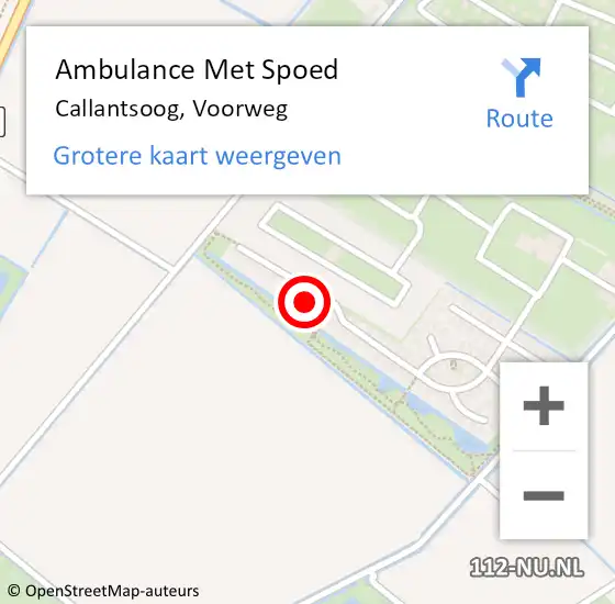 Locatie op kaart van de 112 melding: Ambulance Met Spoed Naar Callantsoog, Voorweg op 5 mei 2024 17:09