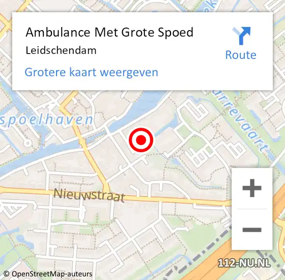 Locatie op kaart van de 112 melding: Ambulance Met Grote Spoed Naar Voorburg op 6 mei 2024 15:56