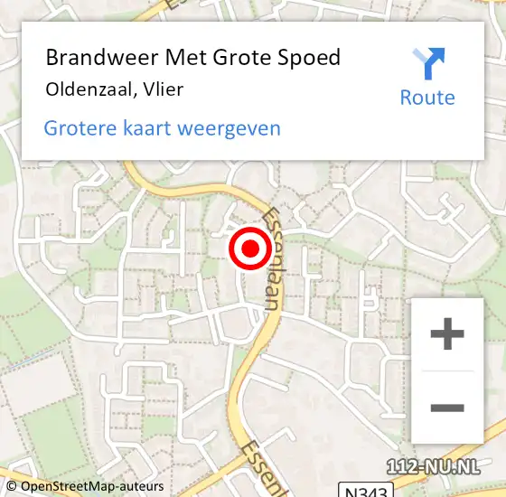 Locatie op kaart van de 112 melding: Brandweer Met Grote Spoed Naar Oldenzaal, Vlier op 7 mei 2024 11:20