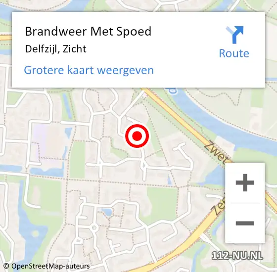Locatie op kaart van de 112 melding: Brandweer Met Spoed Naar Delfzijl, Zicht op 8 mei 2024 01:02