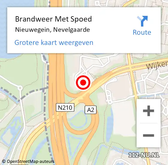 Locatie op kaart van de 112 melding: Brandweer Met Spoed Naar Nieuwegein, Nevelgaarde op 8 mei 2024 06:35