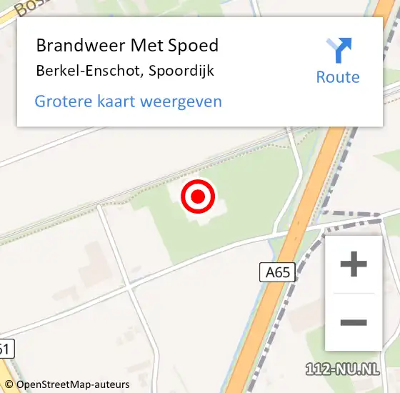 Locatie op kaart van de 112 melding: Brandweer Met Spoed Naar Berkel-Enschot, Spoordijk op 8 mei 2024 20:41