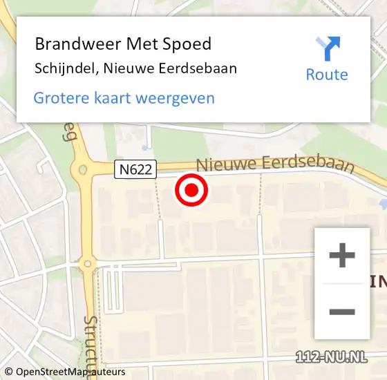 Locatie op kaart van de 112 melding: Brandweer Met Spoed Naar Schijndel, Nieuwe Eerdsebaan op 9 mei 2024 19:57