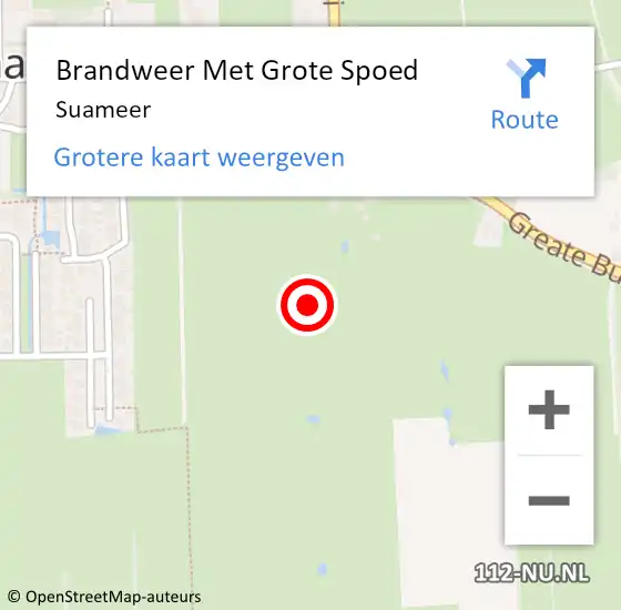 Locatie op kaart van de 112 melding: Brandweer Met Grote Spoed Naar Sumar op 10 mei 2024 12:23