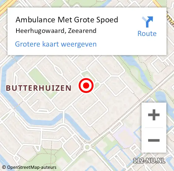 Locatie op kaart van de 112 melding: Ambulance Met Grote Spoed Naar Heerhugowaard, Zeearend op 12 mei 2024 14:47