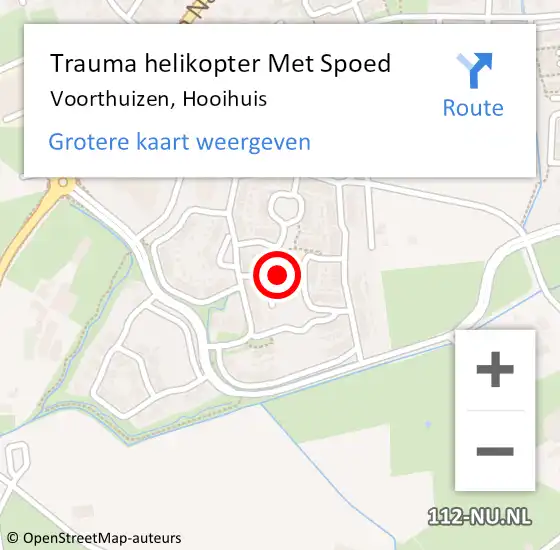 Locatie op kaart van de 112 melding: Trauma helikopter Met Spoed Naar Voorthuizen, Hooihuis op 14 mei 2024 10:28