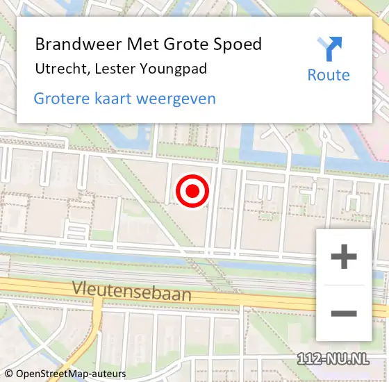 Locatie op kaart van de 112 melding: Brandweer Met Grote Spoed Naar Utrecht, Lester Youngpad op 15 mei 2024 00:28