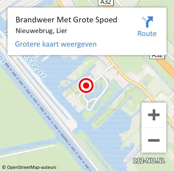 Locatie op kaart van de 112 melding: Brandweer Met Grote Spoed Naar Nieuwebrug, Lier op 6 oktober 2014 03:52