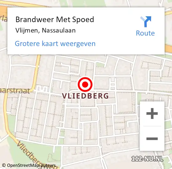 Locatie op kaart van de 112 melding: Brandweer Met Spoed Naar Vlijmen, Nassaulaan op 15 mei 2024 20:15