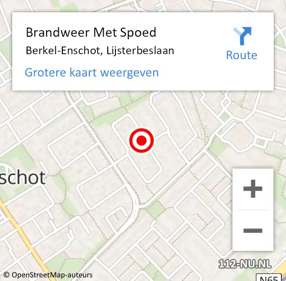 Locatie op kaart van de 112 melding: Brandweer Met Spoed Naar Berkel-Enschot, Lijsterbeslaan op 17 mei 2024 15:29