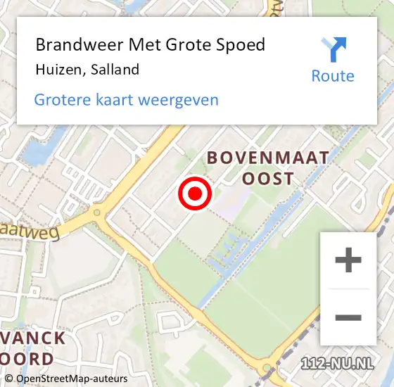 Locatie op kaart van de 112 melding: Brandweer Met Grote Spoed Naar Huizen, Salland op 17 mei 2024 17:04