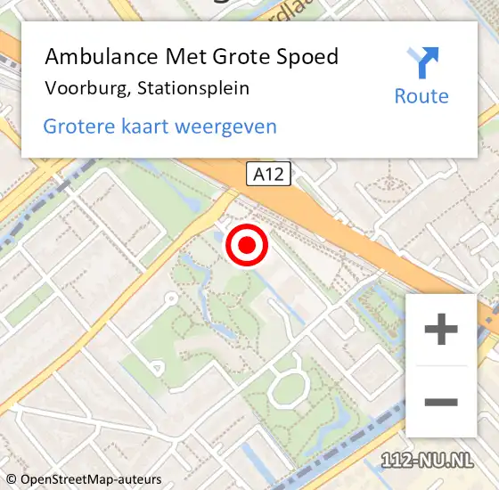 Locatie op kaart van de 112 melding: Ambulance Met Grote Spoed Naar Voorburg, Stationsplein op 17 mei 2024 22:19