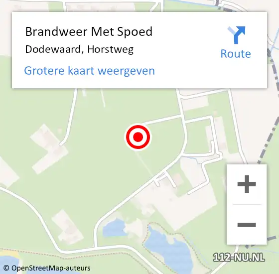 Locatie op kaart van de 112 melding: Brandweer Met Spoed Naar Dodewaard, Horstweg op 21 mei 2024 17:13