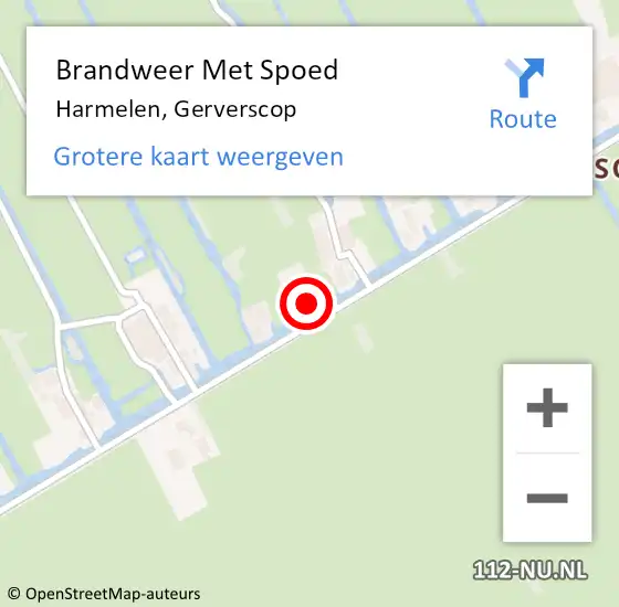 Locatie op kaart van de 112 melding: Brandweer Met Spoed Naar Harmelen, Gerverscop op 21 mei 2024 18:15