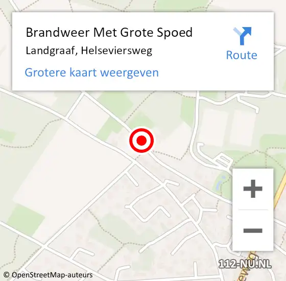 Locatie op kaart van de 112 melding: Brandweer Met Grote Spoed Naar Landgraaf, Helseviersweg op 24 mei 2024 10:29