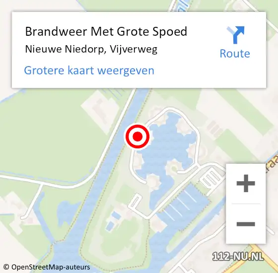 Locatie op kaart van de 112 melding: Brandweer Met Grote Spoed Naar Nieuwe Niedorp, Vijverweg op 24 mei 2024 22:29