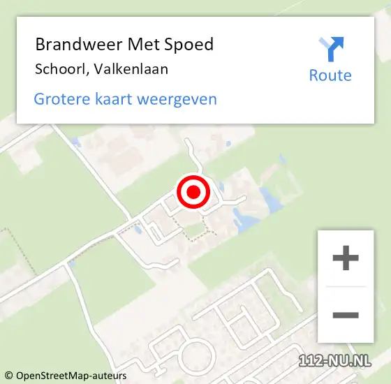 Locatie op kaart van de 112 melding: Brandweer Met Spoed Naar Schoorl, Valkenlaan op 24 mei 2024 23:52