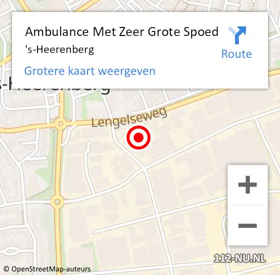 Locatie op kaart van de 112 melding: Ambulance Met Zeer Grote Spoed Naar 's-Heerenberg op 26 mei 2024 09:44
