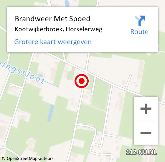 Locatie op kaart van de 112 melding: Brandweer Met Spoed Naar Kootwijkerbroek, Horselerweg op 26 mei 2024 17:02