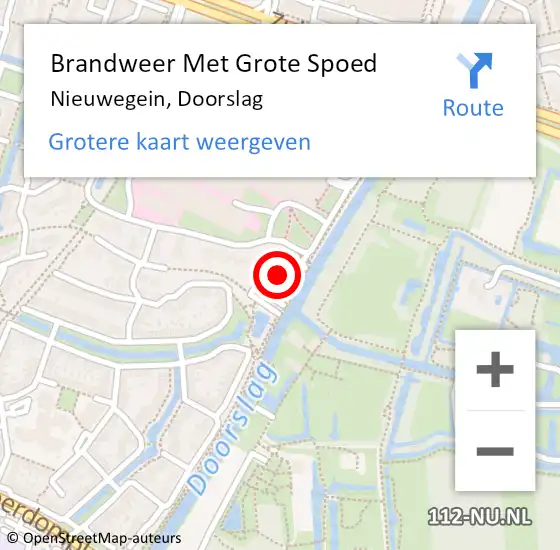 Locatie op kaart van de 112 melding: Brandweer Met Grote Spoed Naar Nieuwegein, Doorslag op 26 mei 2024 21:54