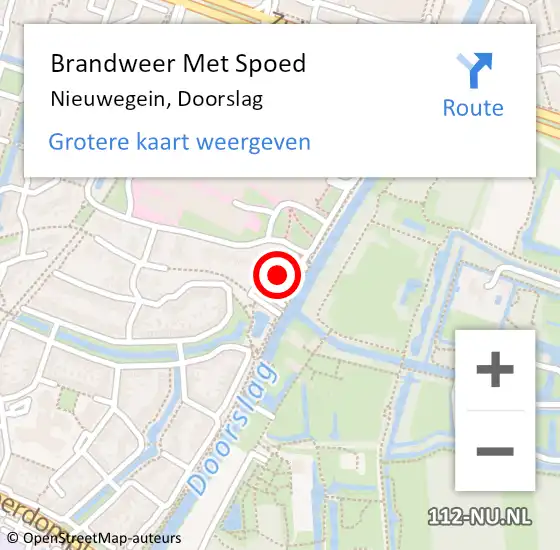 Locatie op kaart van de 112 melding: Brandweer Met Spoed Naar Nieuwegein, Doorslag op 26 mei 2024 22:11