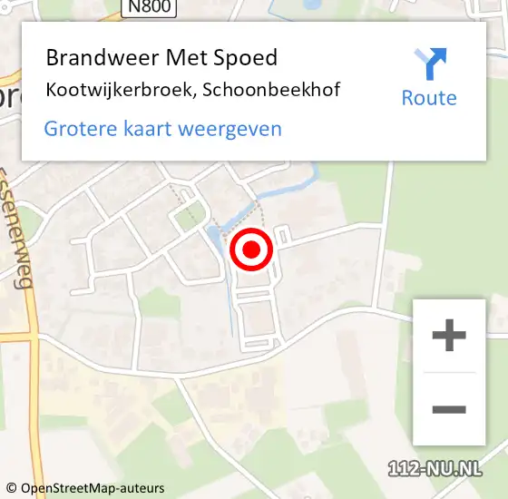 Locatie op kaart van de 112 melding: Brandweer Met Spoed Naar Kootwijkerbroek, Schoonbeekhof op 27 mei 2024 11:43