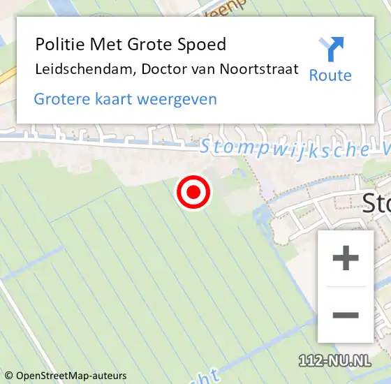 Locatie op kaart van de 112 melding: Politie Met Grote Spoed Naar Leidschendam, Doctor van Noortstraat op 28 mei 2024 17:41