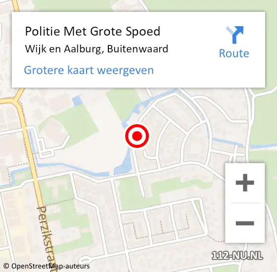 Locatie op kaart van de 112 melding: Politie Met Grote Spoed Naar Wijk en Aalburg, Buitenwaard op 28 mei 2024 18:39