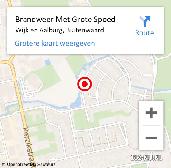 Locatie op kaart van de 112 melding: Brandweer Met Grote Spoed Naar Wijk en Aalburg, Buitenwaard op 28 mei 2024 18:39