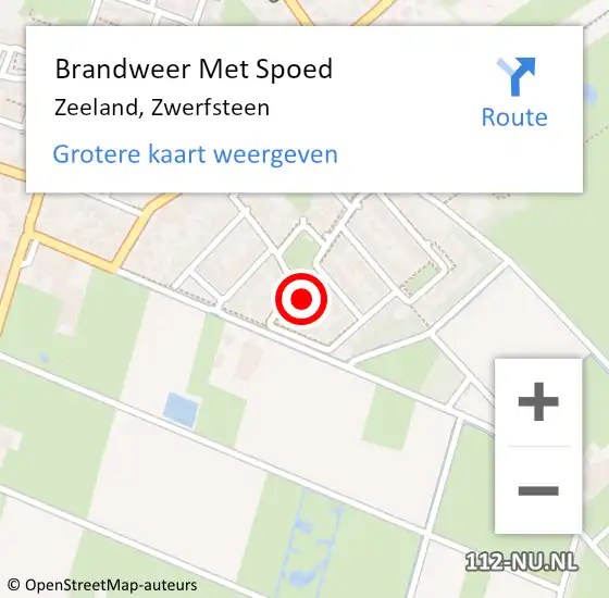 Locatie op kaart van de 112 melding: Brandweer Met Spoed Naar Zeeland, Zwerfsteen op 30 mei 2024 08:24