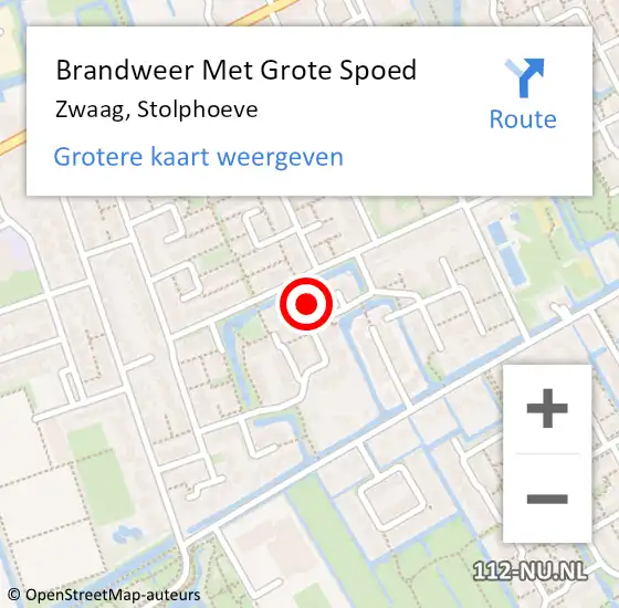 Locatie op kaart van de 112 melding: Brandweer Met Grote Spoed Naar Zwaag, Stolphoeve op 31 mei 2024 02:13