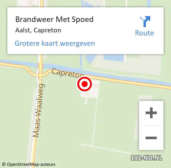 Locatie op kaart van de 112 melding: Brandweer Met Spoed Naar Aalst, Capreton op 31 mei 2024 14:29