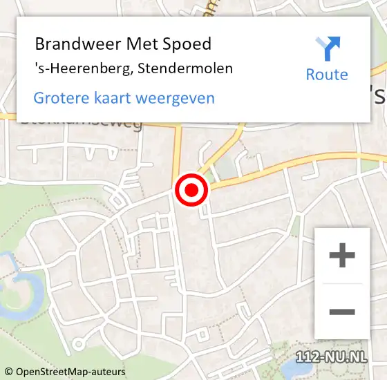 Locatie op kaart van de 112 melding: Brandweer Met Spoed Naar 's-Heerenberg, Stendermolen op 31 mei 2024 16:34