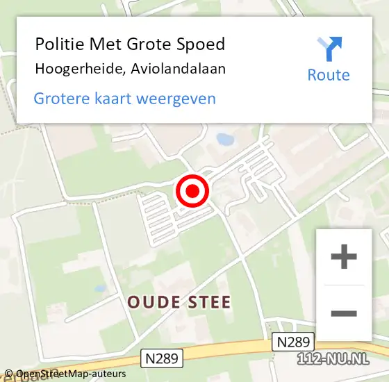 Locatie op kaart van de 112 melding: Politie Met Grote Spoed Naar Hoogerheide, Aviolandalaan op 1 juni 2024 16:07