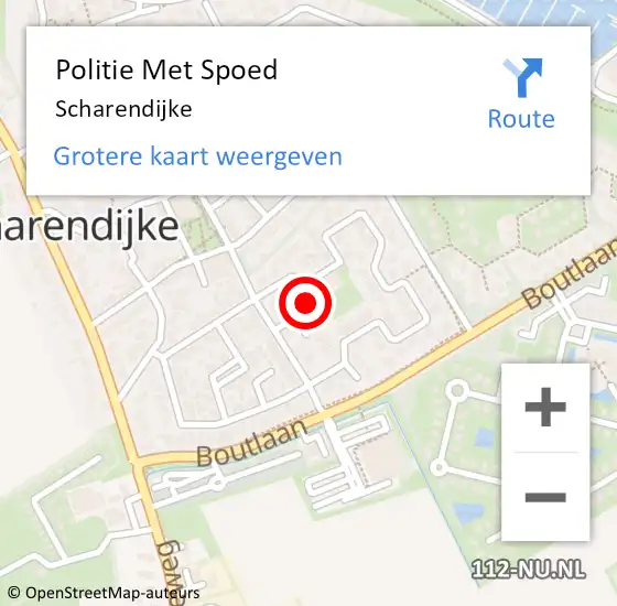 Locatie op kaart van de 112 melding: Politie Met Spoed Naar Scharendijke op 2 juni 2024 12:08