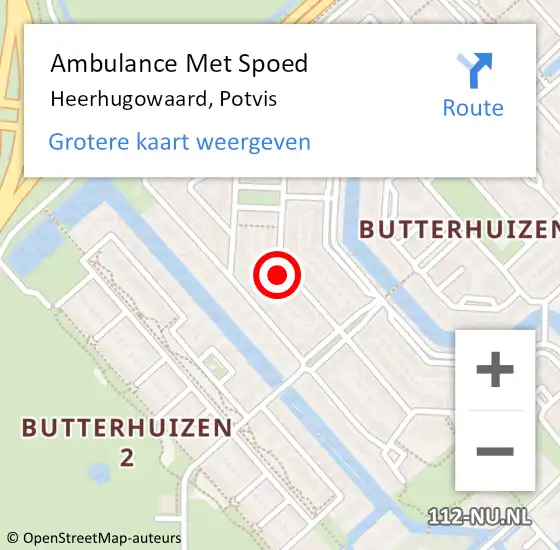 Locatie op kaart van de 112 melding: Ambulance Met Spoed Naar Heerhugowaard, Potvis op 5 juni 2024 23:35