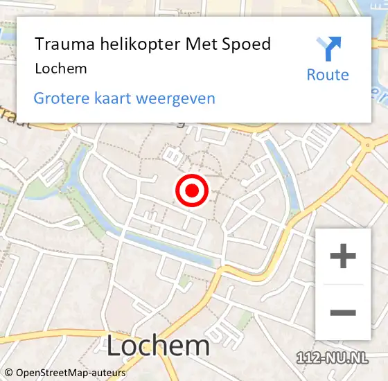 Locatie op kaart van de 112 melding: Trauma helikopter Met Spoed Naar Lochem op 6 juni 2024 13:23