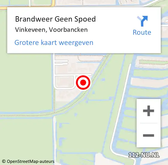 Locatie op kaart van de 112 melding: Brandweer Geen Spoed Naar Vinkeveen, Voorbancken op 7 juni 2024 11:14