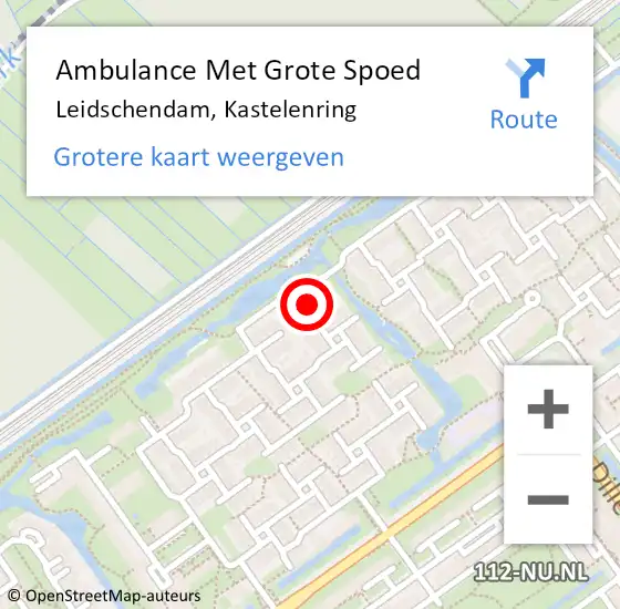 Locatie op kaart van de 112 melding: Ambulance Met Grote Spoed Naar Leidschendam, Kastelenring op 7 juni 2024 23:04