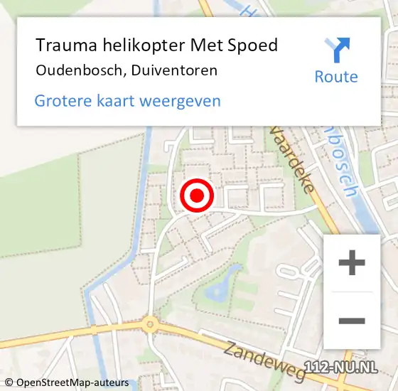 Locatie op kaart van de 112 melding: Trauma helikopter Met Spoed Naar Oudenbosch, Duiventoren op 8 juni 2024 02:31