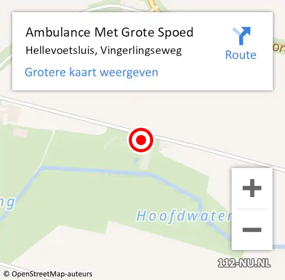 Locatie op kaart van de 112 melding: Ambulance Met Grote Spoed Naar Hellevoetsluis, Vingerlingseweg op 9 juni 2024 13:23