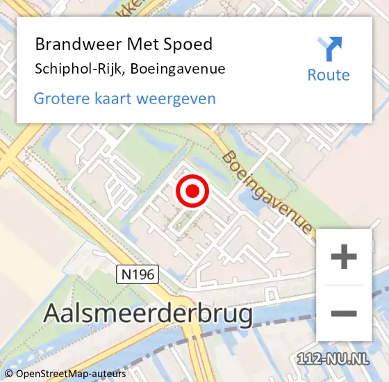 Locatie op kaart van de 112 melding: Brandweer Met Spoed Naar Schiphol-Rijk, Boeingavenue op 9 juni 2024 21:30