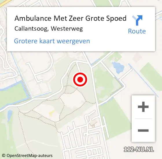 Locatie op kaart van de 112 melding: Ambulance Met Zeer Grote Spoed Naar Callantsoog, Westerweg op 10 juni 2024 23:08