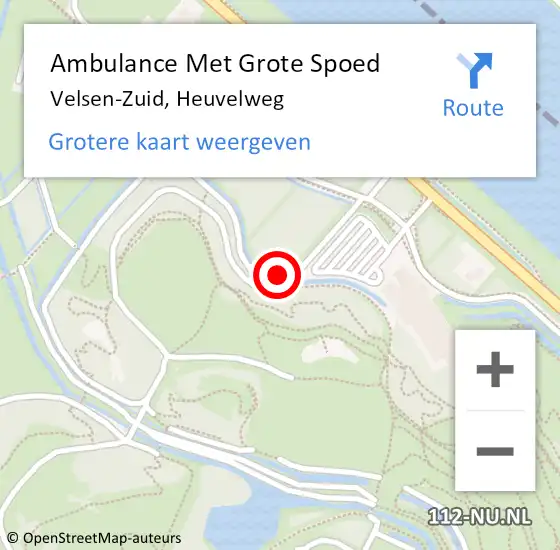 Locatie op kaart van de 112 melding: Ambulance Met Grote Spoed Naar Velsen-Zuid, Heuvelweg op 12 juni 2024 20:59