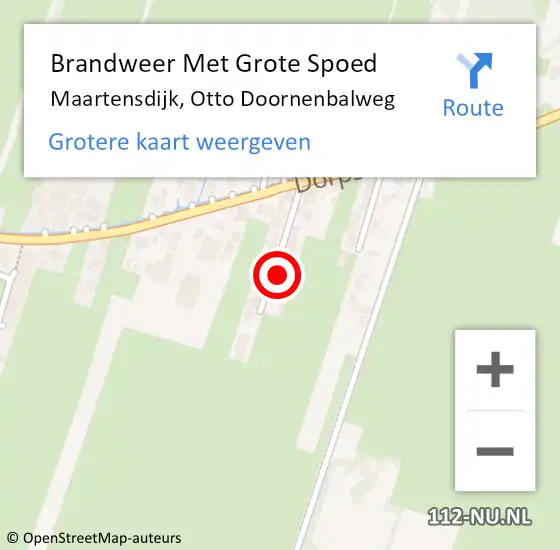 Locatie op kaart van de 112 melding: Brandweer Met Grote Spoed Naar Maartensdijk, Otto Doornenbalweg op 13 juni 2024 10:10