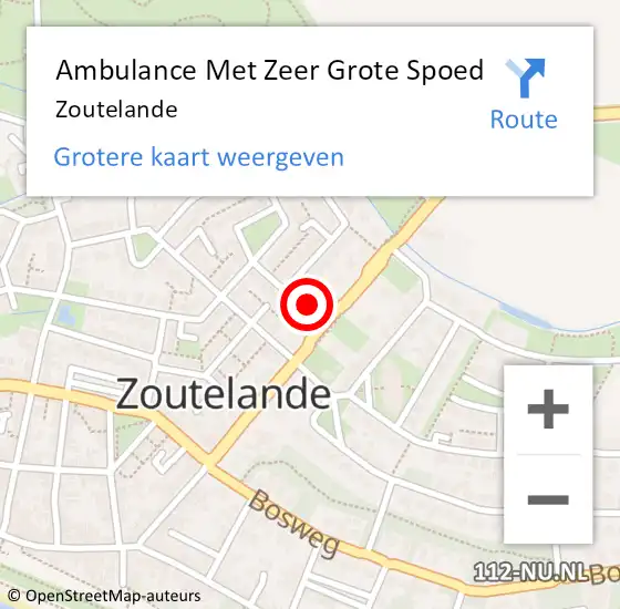 Locatie op kaart van de 112 melding: Ambulance Met Zeer Grote Spoed Naar Zoutelande op 14 juni 2024 01:59