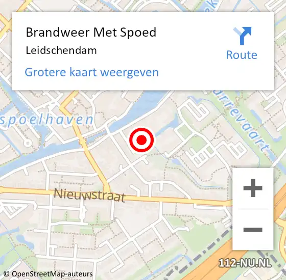 Locatie op kaart van de 112 melding: Brandweer Met Spoed Naar Leidschendam op 14 juni 2024 10:58
