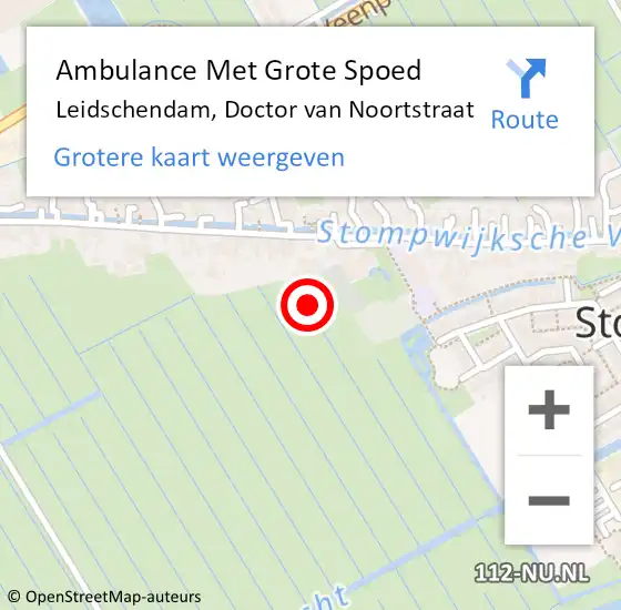 Locatie op kaart van de 112 melding: Ambulance Met Grote Spoed Naar Leidschendam, Doctor van Noortstraat op 14 juni 2024 17:44